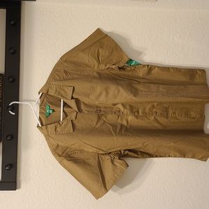 dip brand, size XL, dark tan shirt